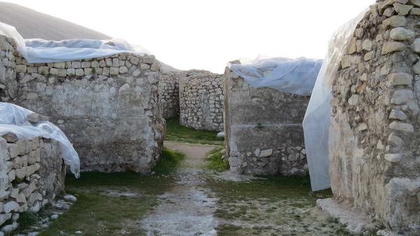 Remnants of Ancient Bishapur City walls