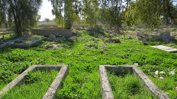 A lush cemetery near Kazerun city