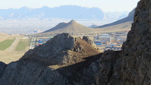 The mountain near the oil refinery of Isfahan