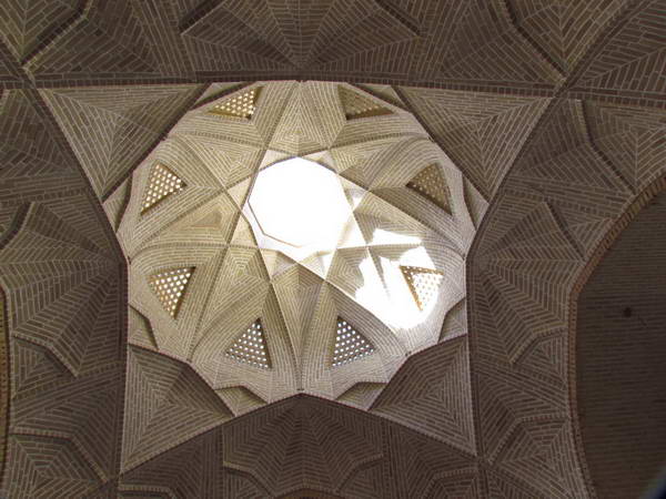 The ceiling of a small Bazaar in the Historical Complex of Meybod