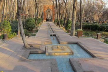 Persian garden in Deh Vanak, Tehran