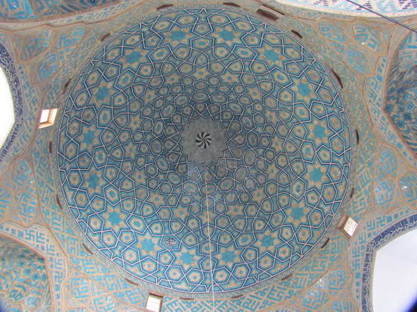 The ceiling of Jameh Mosque, Yazd