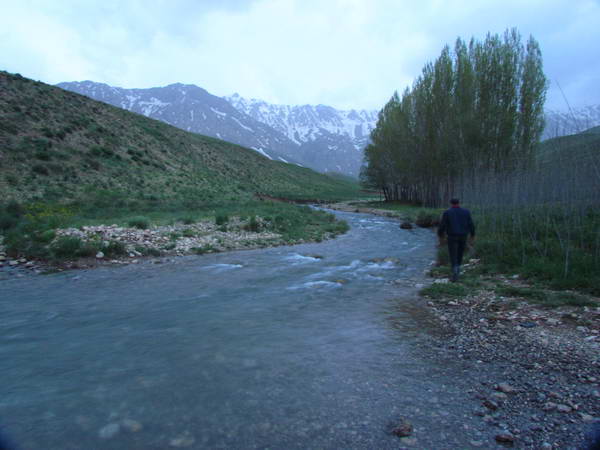 The river in Sardab Bala village