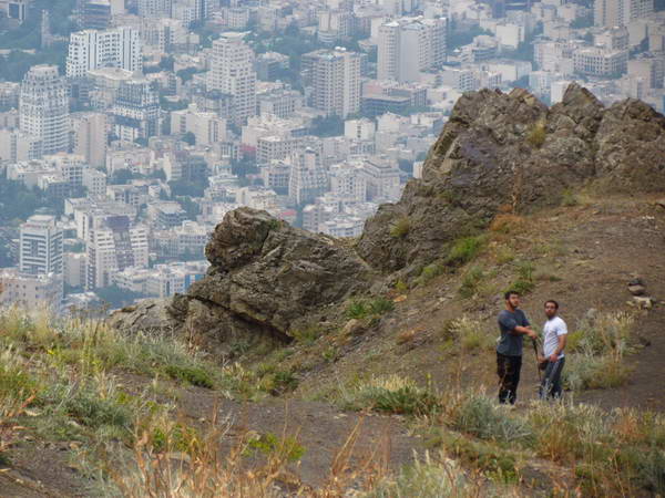 Landscape of Tehran from Tochal heights
