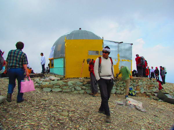 The refuge at the Tochal peak