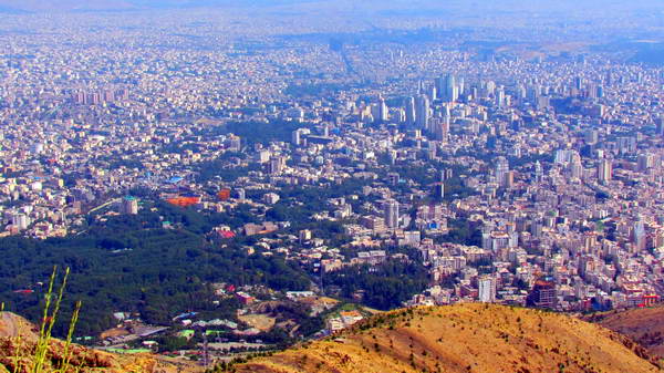 Landscape of Tehran from Tochal heights (Tehran Roof)