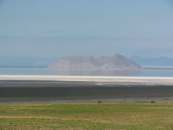 The Urmia Lake and one of its iclands