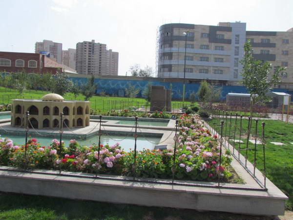 The replica of El Goli, in the Miniature Park of Tabriz