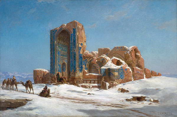 A picture from Blue masque of Tabriz in 1872 after the earthquake of 1158 AD